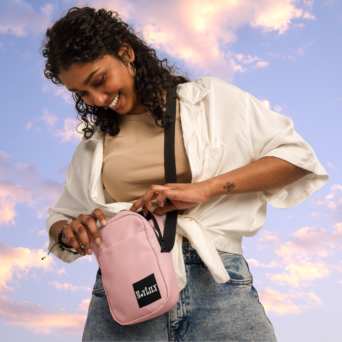 Pink Crossbody Bag