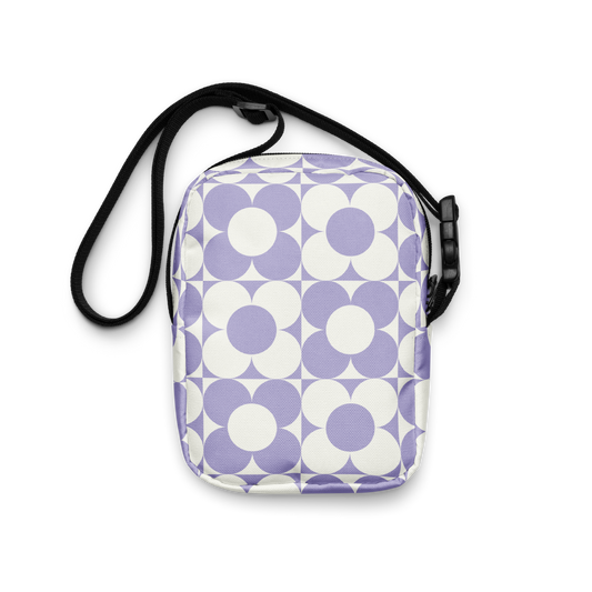 Purple Pattern Utility Crossbody Bag