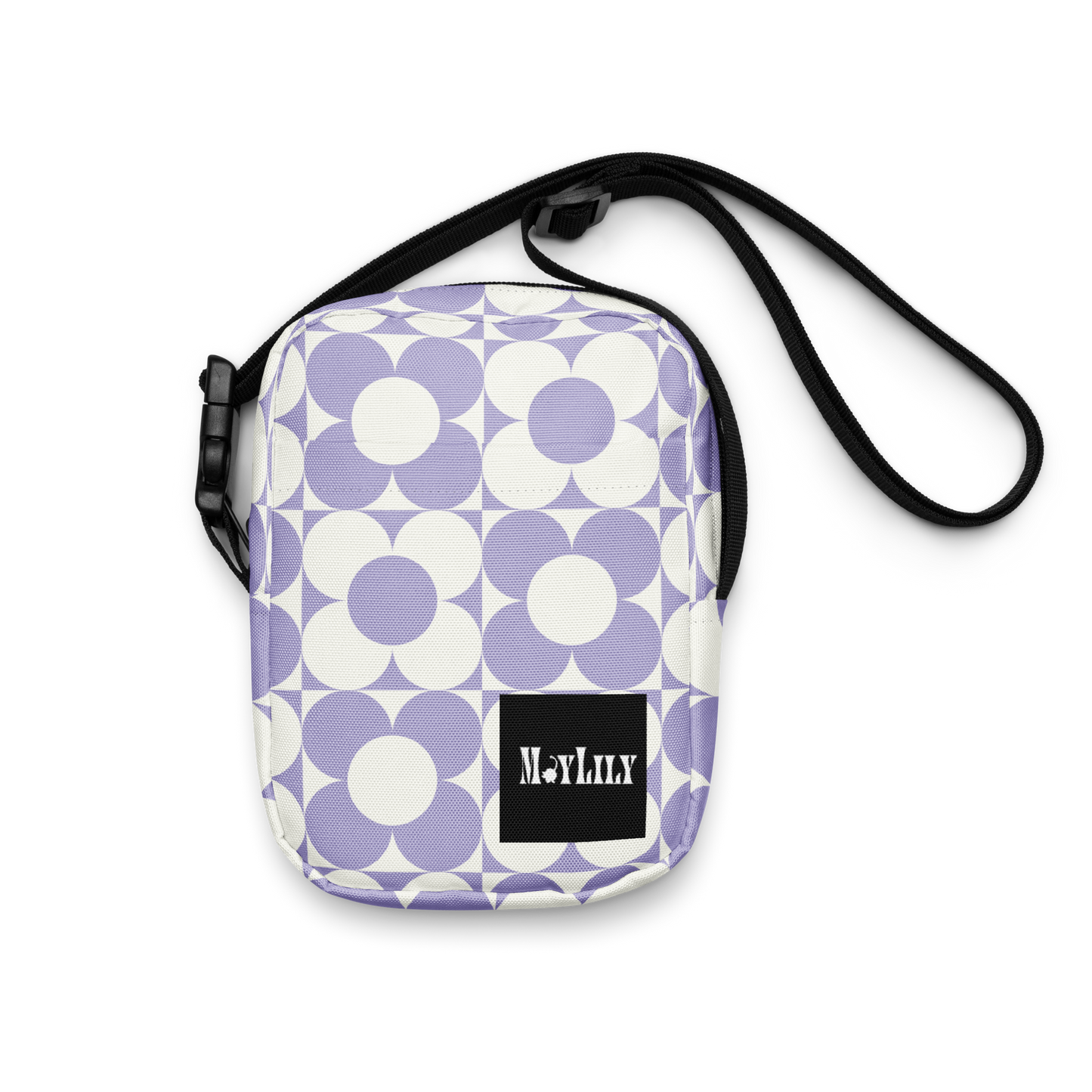 Purple Pattern Utility Crossbody Bag