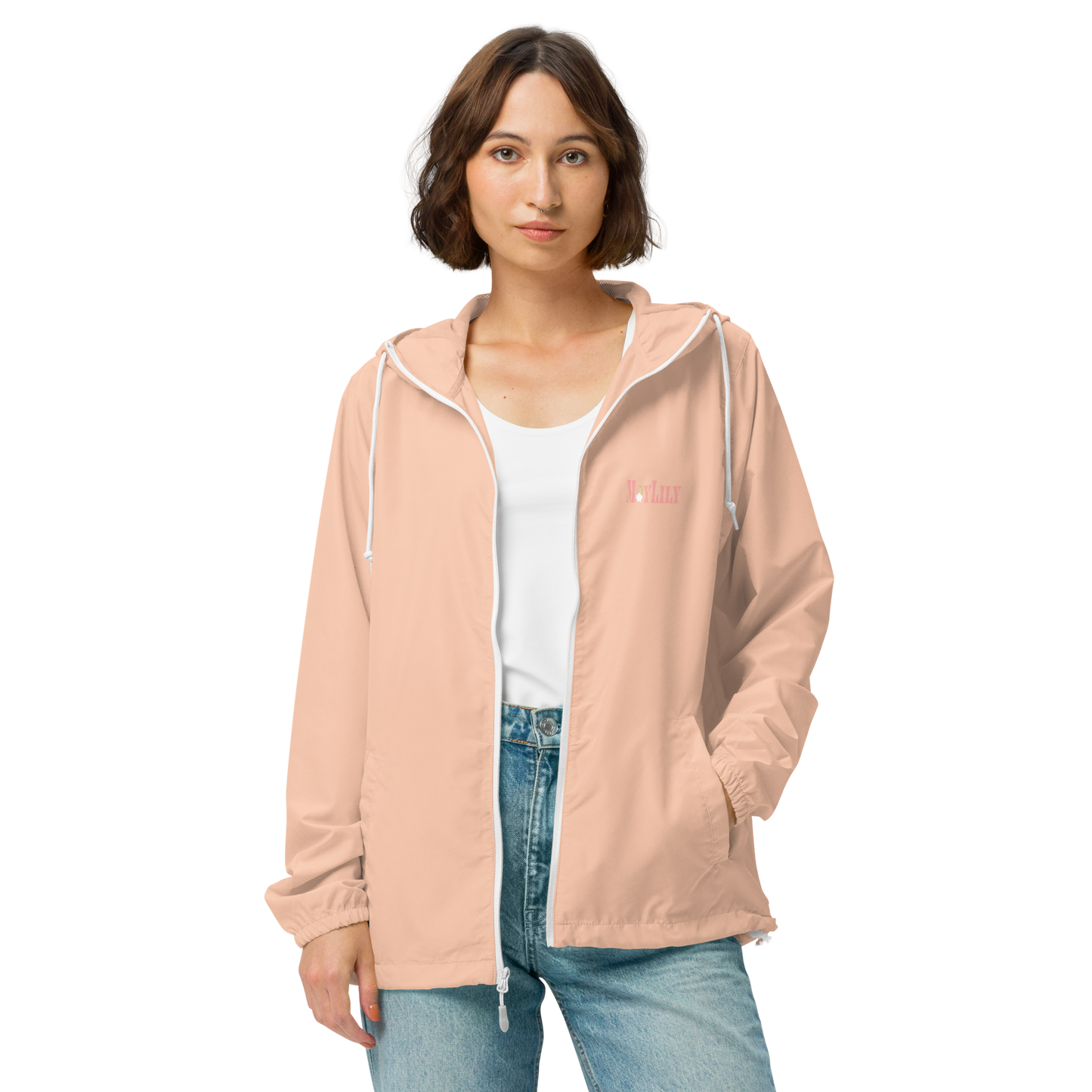 MayLily Lightweight Zip Up Windbreaker